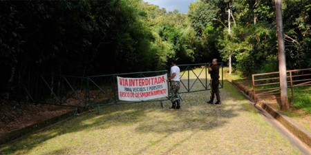 Risco de deslizamento faz prefeitura fechar um dos acessos ao Parque das Mangabeiras